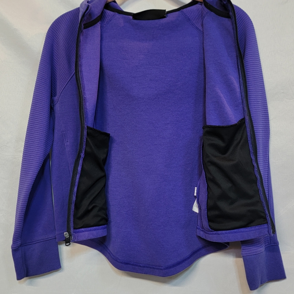 Under Armour Girls Youth MediumPurple Full Zip Hoodie - Picture 3 of 10